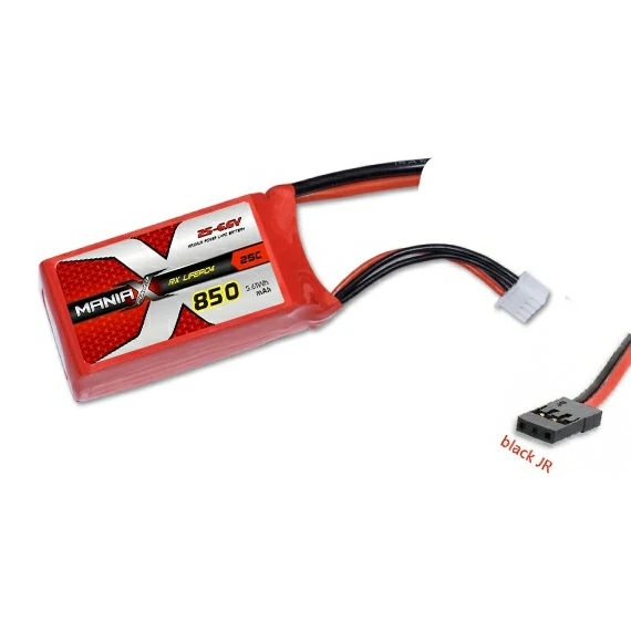 Batteria LiFePO4 2S-6,6 V 850 mAh 25C