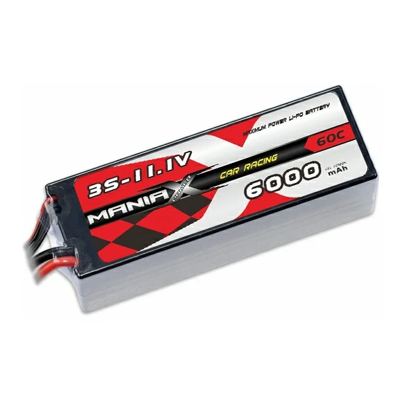 Batteria per auto da corsa rigida 3S-11.1V 6000mAh 60C