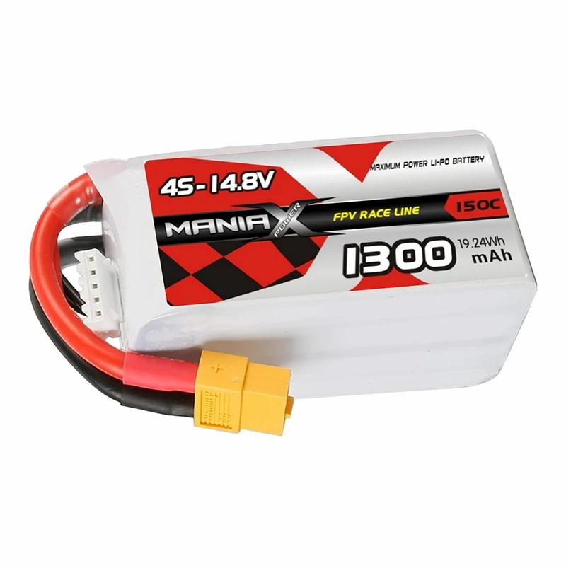 Batteria Lipo da corsa FPV 4S-14,8 V 1300 mAh 150C