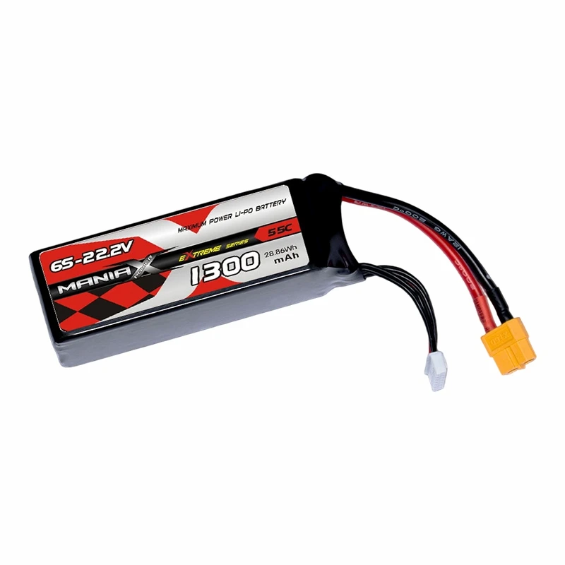 Batteria Lipo 6S-22,2 V 1300 mAh 55C