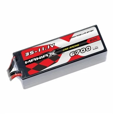 Batteria per auto da corsa rigida 3S-11.1V 6700mAh 60C