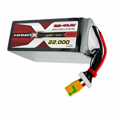 Batteria ManiaX Normal Lipo 12S-44.4V 22.000mAh 25C (mattone) per droni e UAV